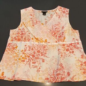 Lane Bryant sz 14/16 sleeveless crossover bodice top